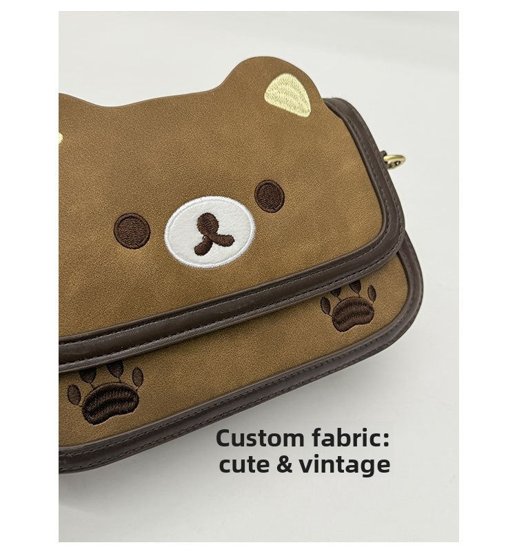 Cartoon Square PU Leather Shoulder Bag For Women, Stylish And Durable Design