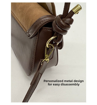 Cartoon Square PU Leather Shoulder Bag For Women, Stylish And Durable Design