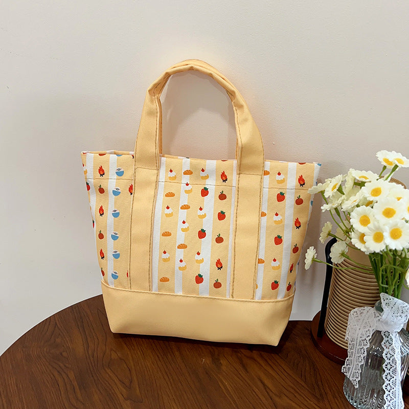Square Canvas Bag For Women, Stylish And Durable Tote In Classic Design