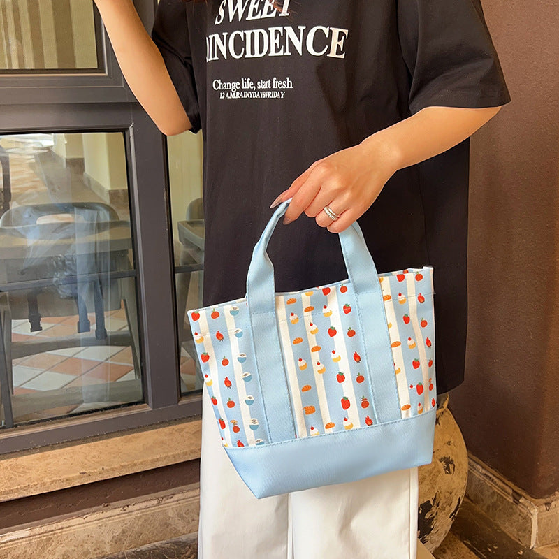 Square Canvas Bag For Women, Stylish And Durable Tote In Classic Design