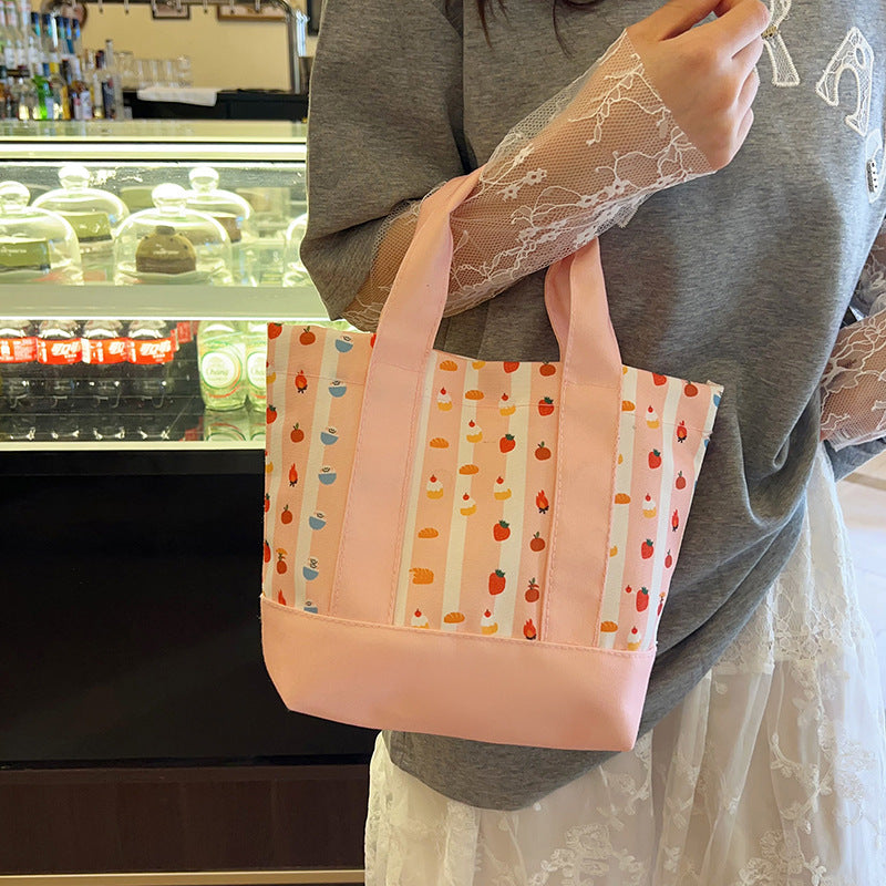 Square Canvas Bag For Women, Stylish And Durable Tote In Classic Design