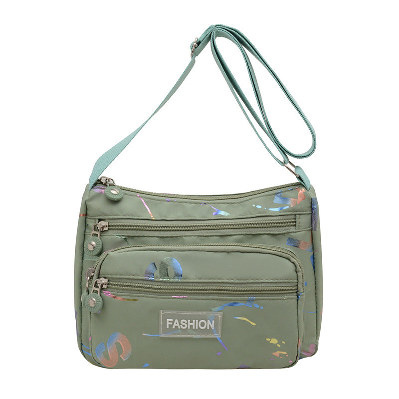 Square Canvas Crossbody Bag For Women Featuring Unique Printing Design