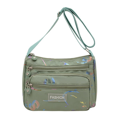 Square Canvas Crossbody Bag For Women Featuring Unique Printing Design