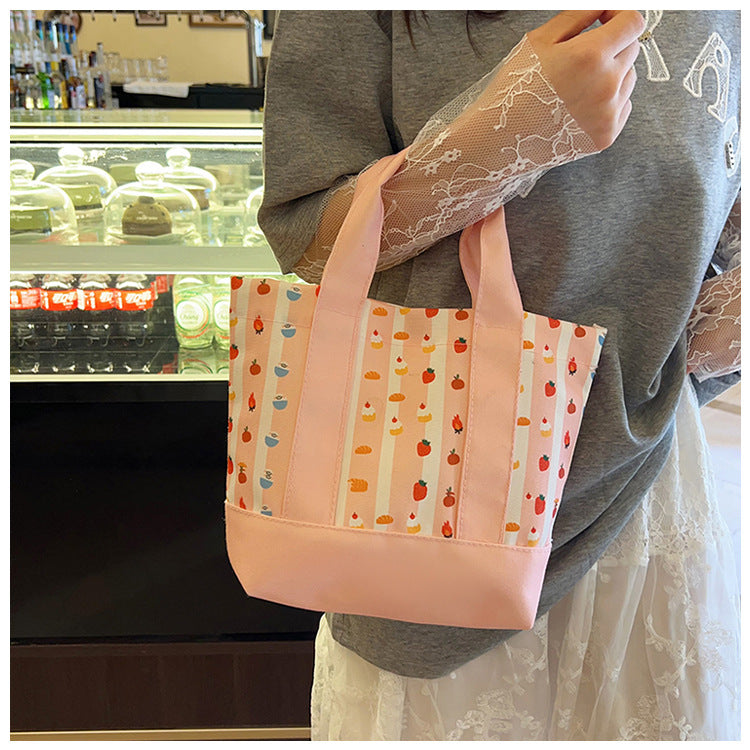 Square Canvas Bag For Women, Stylish And Durable Tote In Classic Design