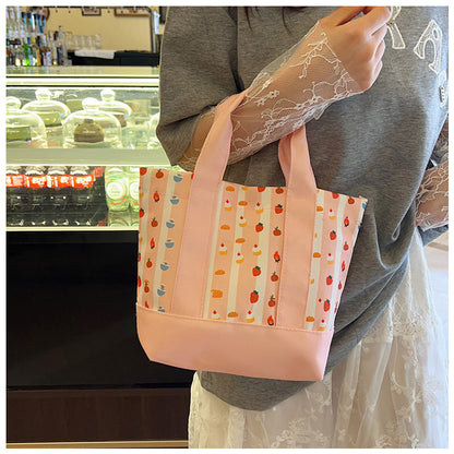 Square Canvas Bag For Women, Stylish And Durable Tote In Classic Design
