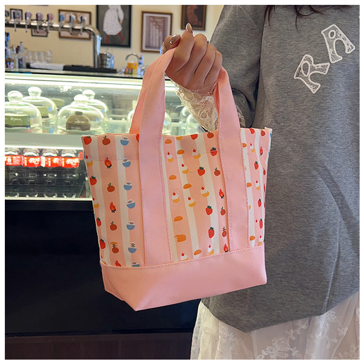 Square Canvas Bag For Women, Stylish And Durable Tote In Classic Design