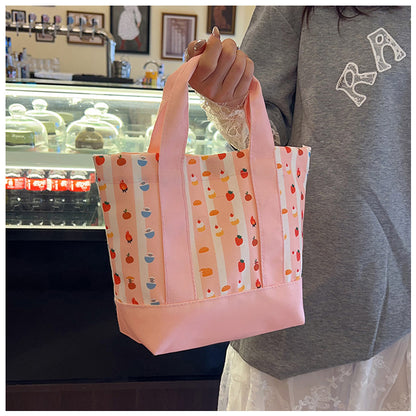 Square Canvas Bag For Women, Stylish And Durable Tote In Classic Design