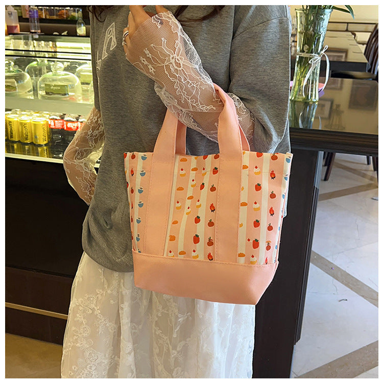 Square Canvas Bag For Women, Stylish And Durable Tote In Classic Design