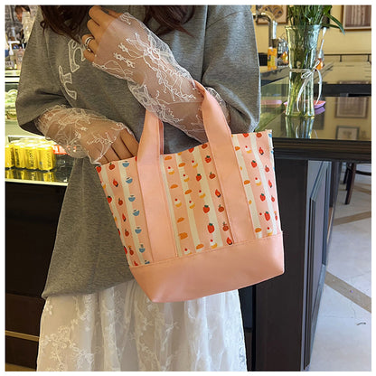 Square Canvas Bag For Women, Stylish And Durable Tote In Classic Design