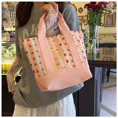 Square Canvas Bag For Women, Stylish And Durable Tote In Classic Design