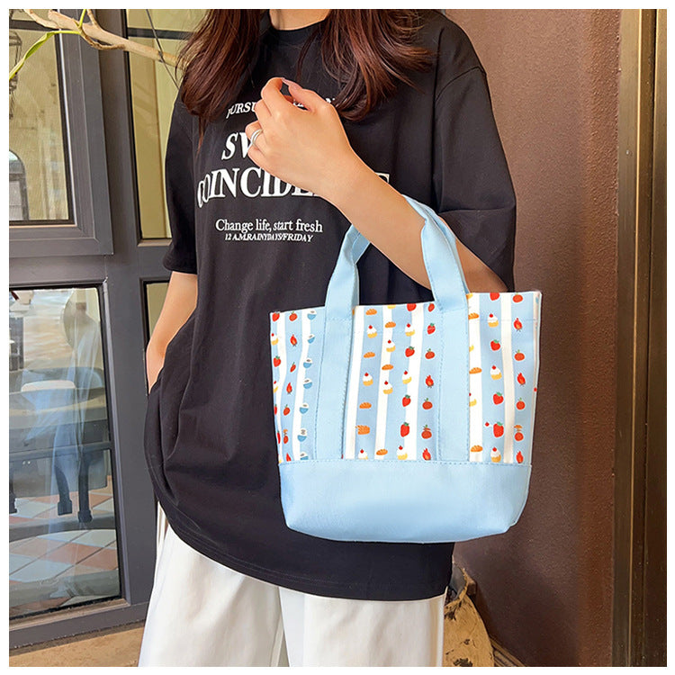 Square Canvas Bag For Women, Stylish And Durable Tote In Classic Design