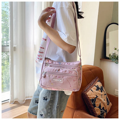 Square Canvas Crossbody Bag For Women Featuring Unique Printing Design