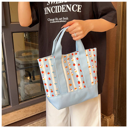 Square Canvas Bag For Women, Stylish And Durable Tote In Classic Design