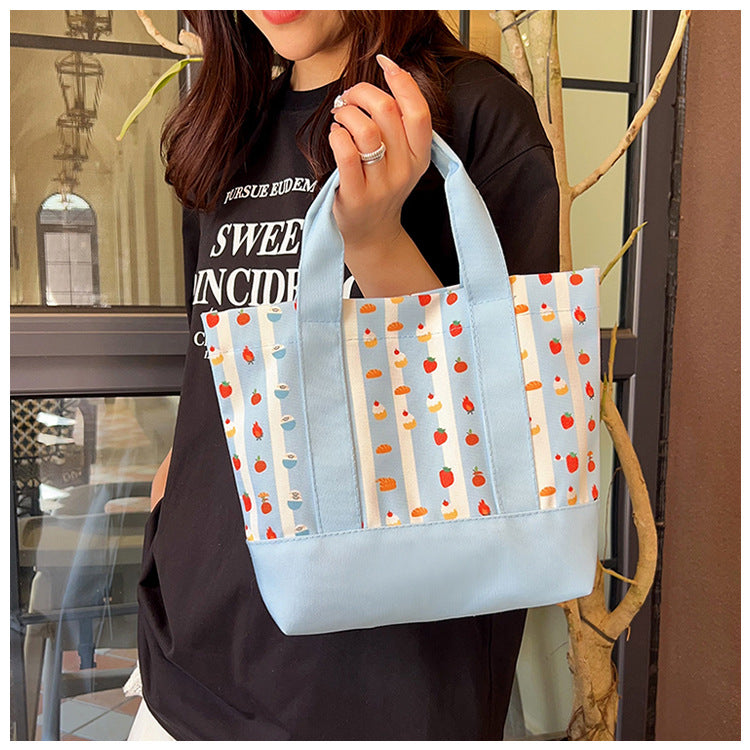 Square Canvas Bag For Women, Stylish And Durable Tote In Classic Design