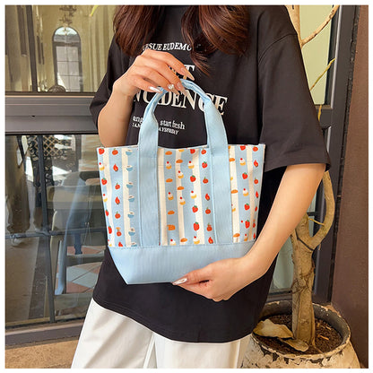 Square Canvas Bag For Women, Stylish And Durable Tote In Classic Design