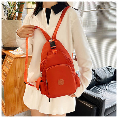 Oxford Cloth Fanny Pack For Women In Oval Shape, Stylish Chest And Waist Bag