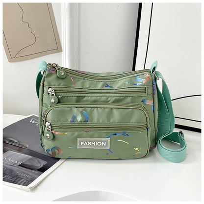 Square Canvas Crossbody Bag For Women Featuring Unique Printing Design