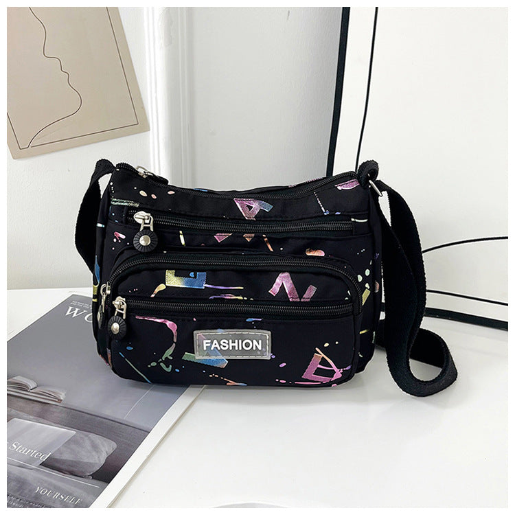 Square Canvas Crossbody Bag For Women Featuring Unique Printing Design