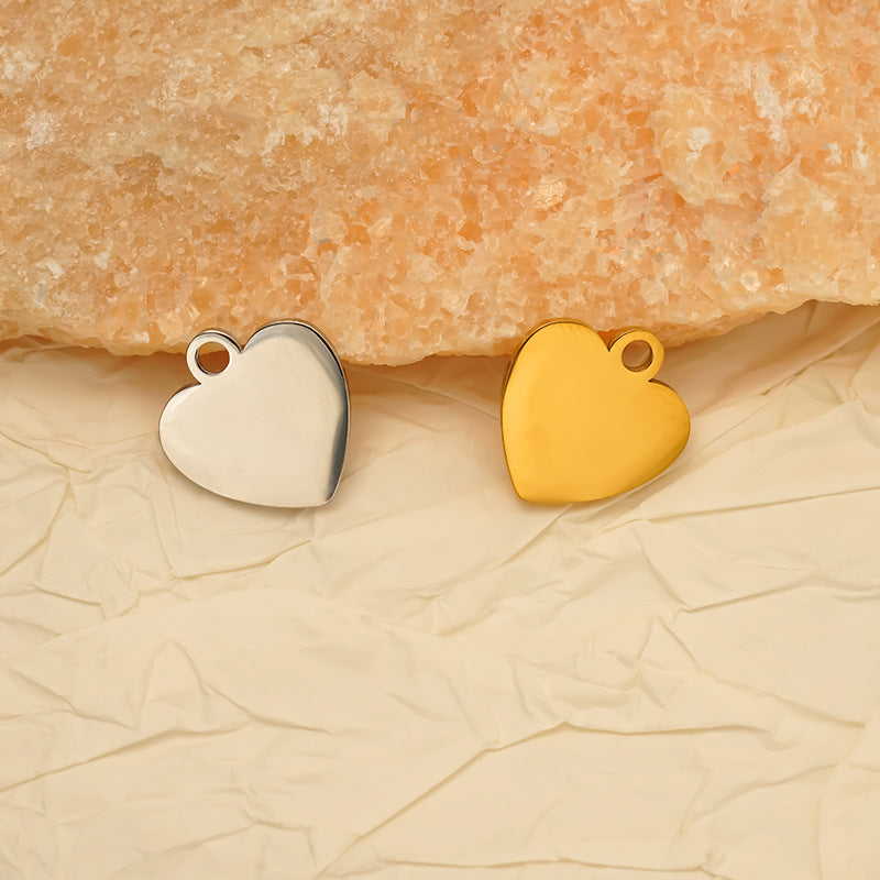 Heart Shape Jewelry Accessories In Steel Color, Stylish And Durable Design