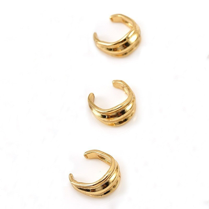 304 Stainless Steel Melon Seed Buckle Jewelry Accessory In Golden, Perfect For Love Charms