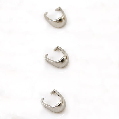 304 Stainless Steel Melon Seed Buckle Jewelry Accessory In Golden, Perfect For Love Charms