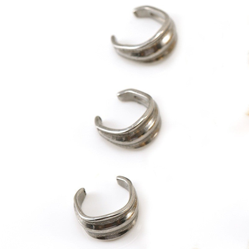 304 Stainless Steel Melon Seed Buckle Jewelry Accessory In Golden, Perfect For Love Charms