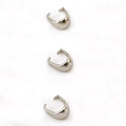 304 Stainless Steel Melon Seed Buckle Jewelry Accessory In Golden, Perfect For Love Charms