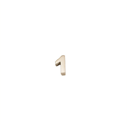 Steel Color Number Pendant Jewelry Accessory, 1 Piece