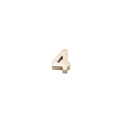Steel Color Number Pendant Jewelry Accessory, 1 Piece