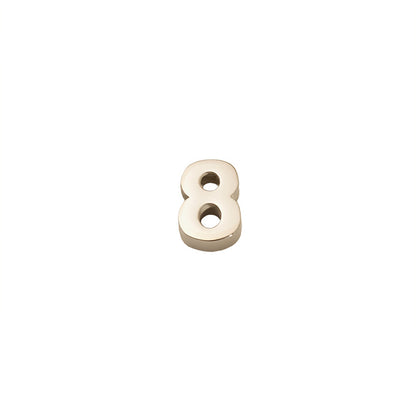 Steel Color Number Pendant Jewelry Accessory, 1 Piece