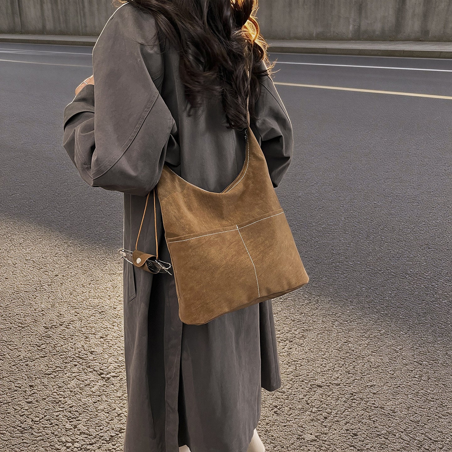 Square Flannel Tote Bag For Women, Stylish And Durable Shoulder Bag