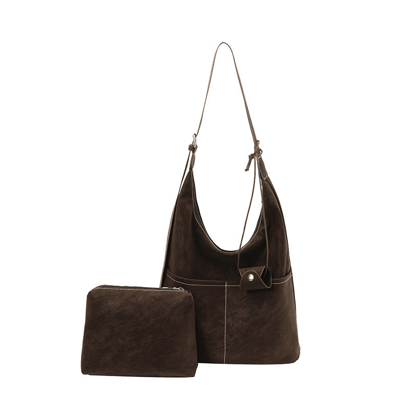 Square Flannel Tote Bag For Women, Stylish And Durable Shoulder Bag