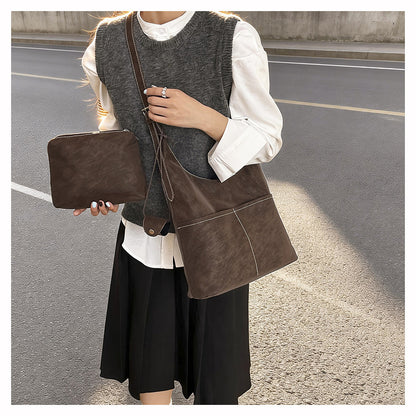 Square Flannel Tote Bag For Women, Stylish And Durable Shoulder Bag