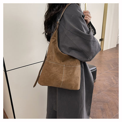 Square Flannel Tote Bag For Women, Stylish And Durable Shoulder Bag