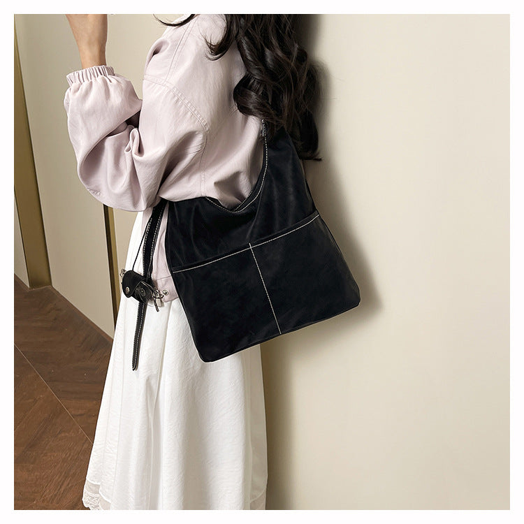 Square Flannel Tote Bag For Women, Stylish And Durable Shoulder Bag