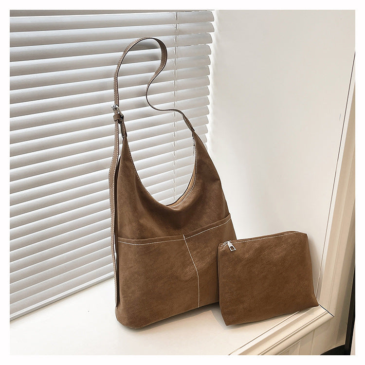 Square Flannel Tote Bag For Women, Stylish And Durable Shoulder Bag
