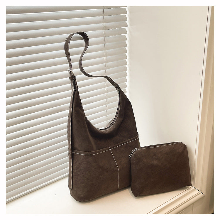 Square Flannel Tote Bag For Women, Stylish And Durable Shoulder Bag