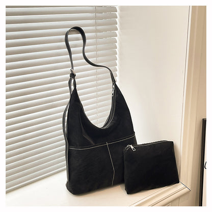Square Flannel Tote Bag For Women, Stylish And Durable Shoulder Bag
