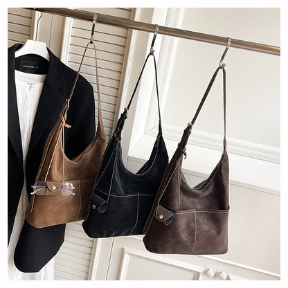 Square Flannel Tote Bag For Women, Stylish And Durable Shoulder Bag