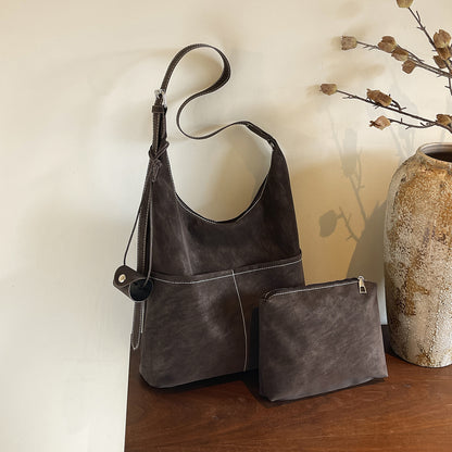 Square Flannel Tote Bag For Women, Stylish And Durable Shoulder Bag