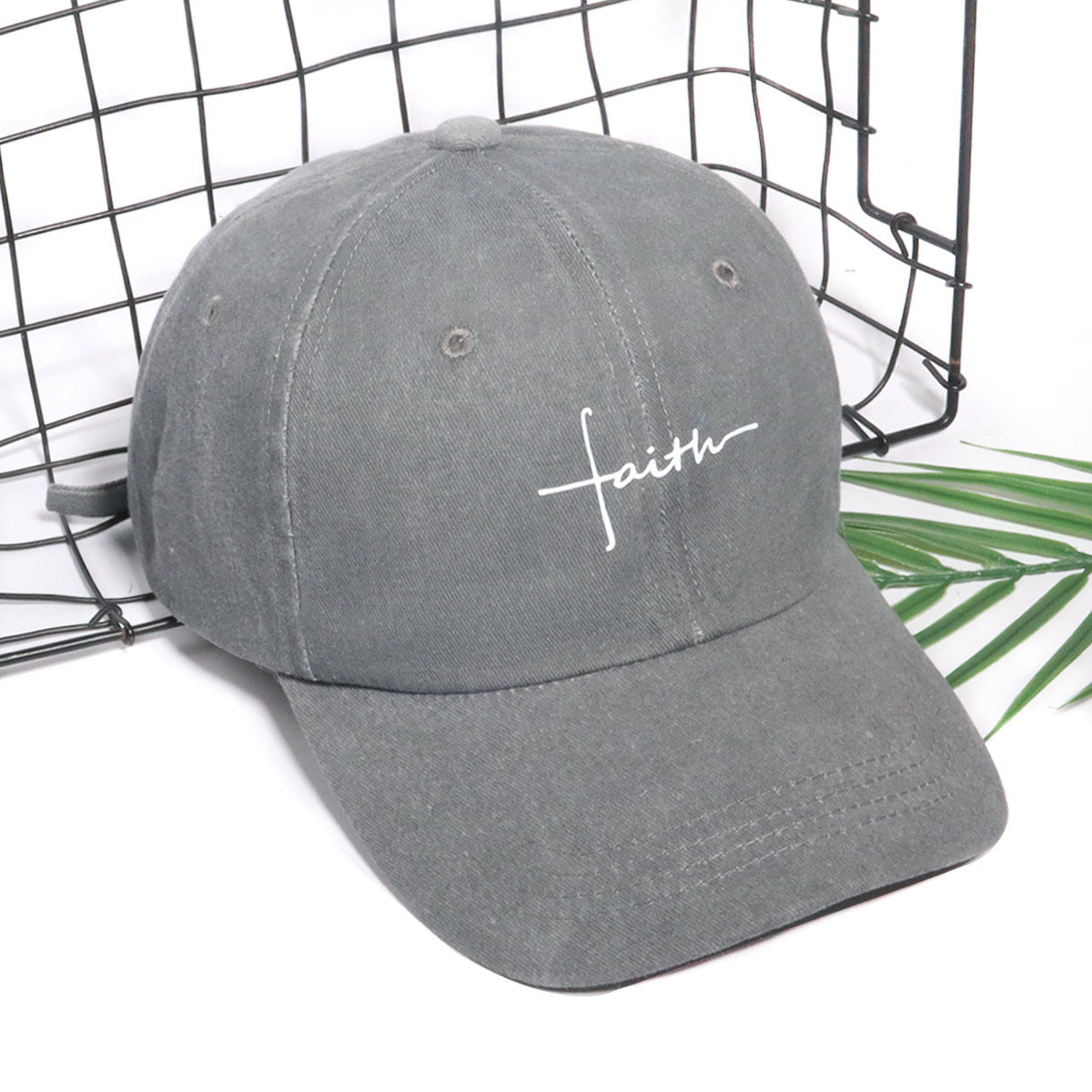 Wide Brim Baseball Cap With Printing Craft In Polyester Material, Available In Khaki For Spring & Summer
