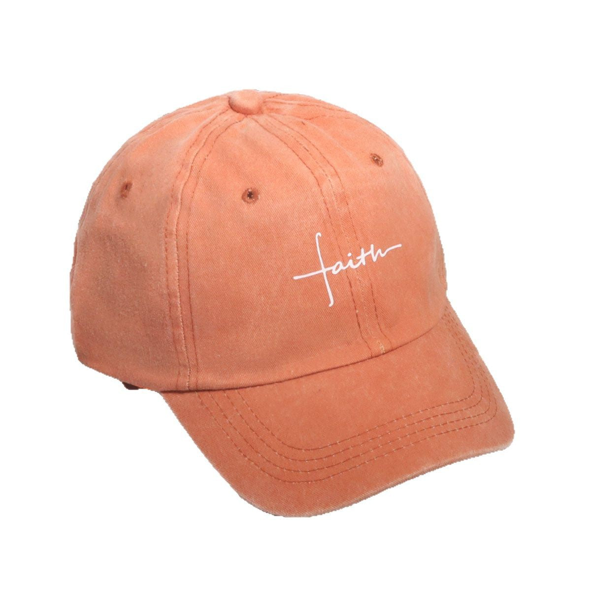 Wide Brim Baseball Cap With Printing Craft In Polyester Material, Available In Khaki For Spring & Summer