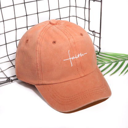 Wide Brim Baseball Cap With Printing Craft In Polyester Material, Available In Khaki For Spring & Summer