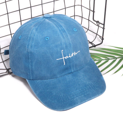 Wide Brim Baseball Cap With Printing Craft In Polyester Material, Available In Khaki For Spring & Summer