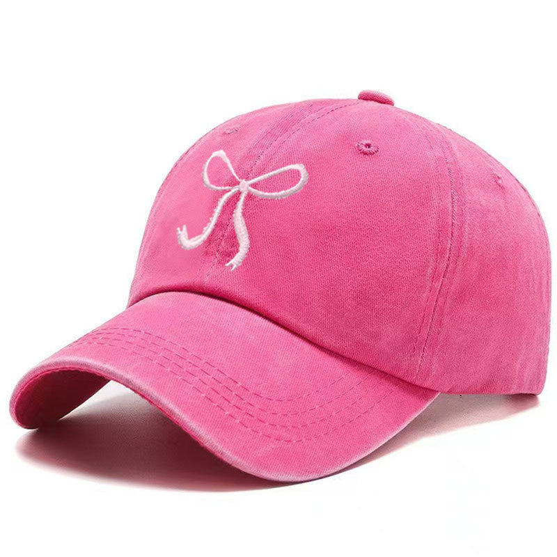 Modern Style Baseball Cap With Curved Brim Featuring Bow Tie Design In Grey, Made Of Polyester With Printing Craft