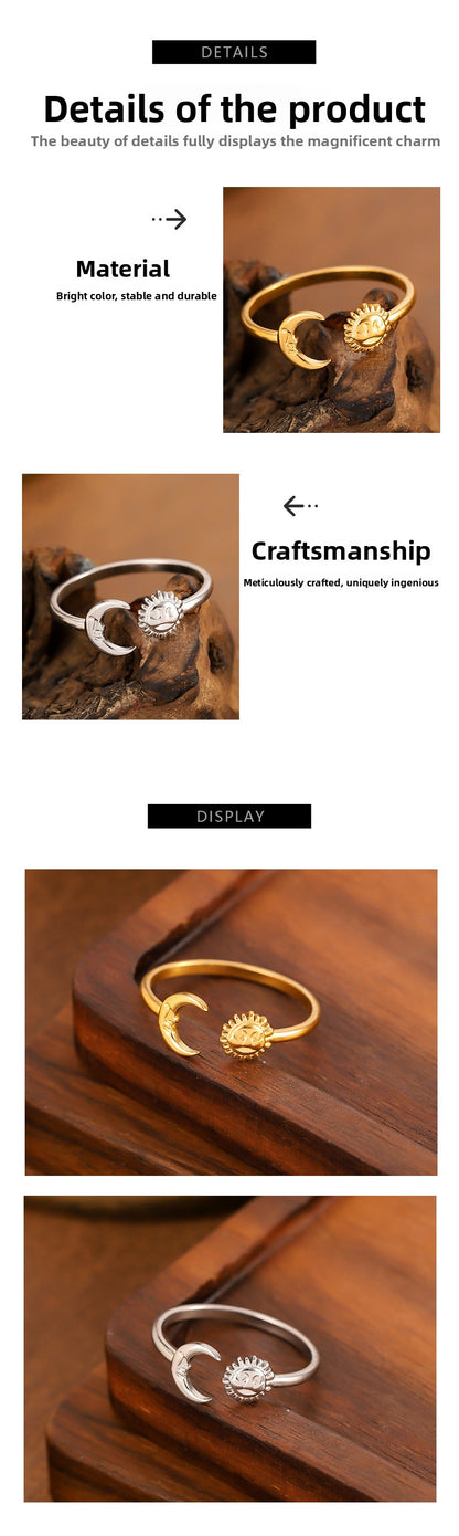 Unisex Star Ring In Golden Color For Everyday Wear