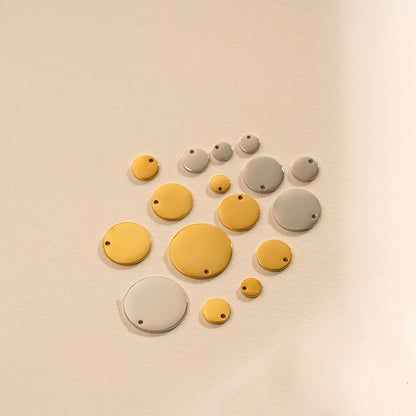 Steel Color Jewelry Accessories Featuring Elegant Circle Pattern For Stylish Wear