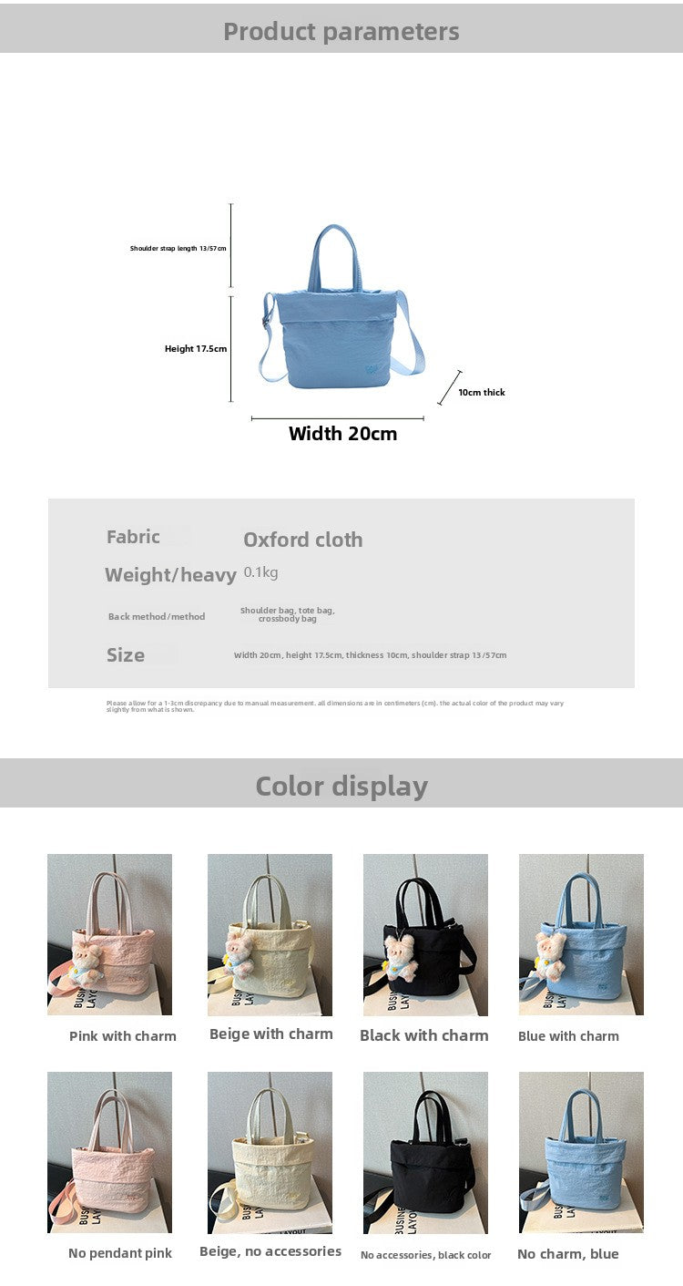 Square Oxford Cloth Shoulder Bag For Women, Stylish And Durable Design