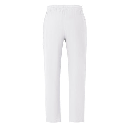 Men's Casual Solid Color Full Length Linen Casual Pants For Everyday Wear