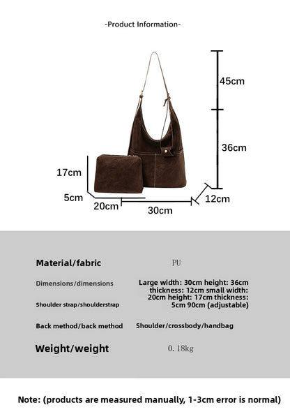 Square Flannel Tote Bag For Women, Stylish And Durable Shoulder Bag